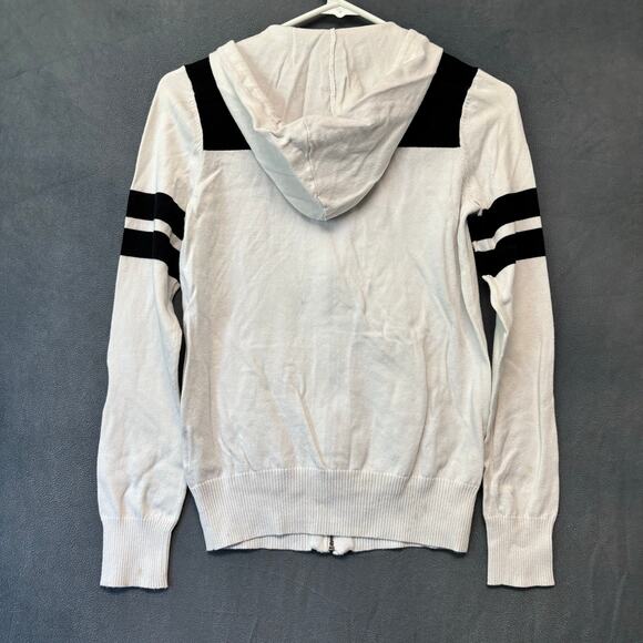 Guess Zip Up Sweater Jacket Cardigan Preppy Spell Out Hooded Comfy Preppy Cozy - Picture 2 of 16